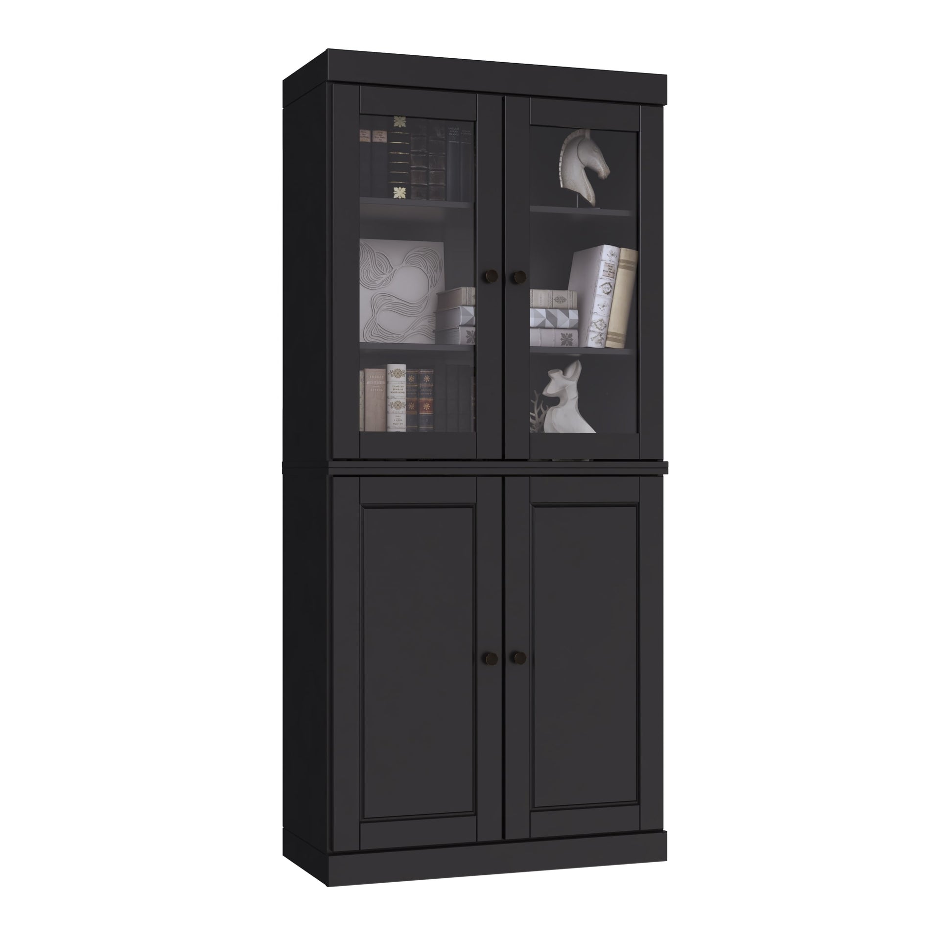 100% Solid Wood 6-Shelf Bookcase with Optional Doors by Palace Imports