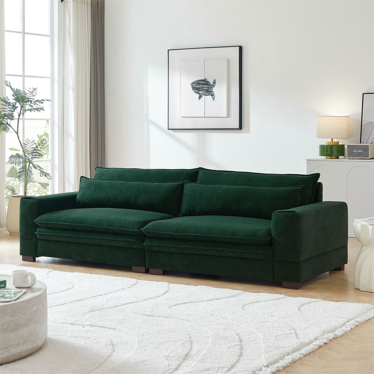 104.72'' Mid-Century Sofa Couch