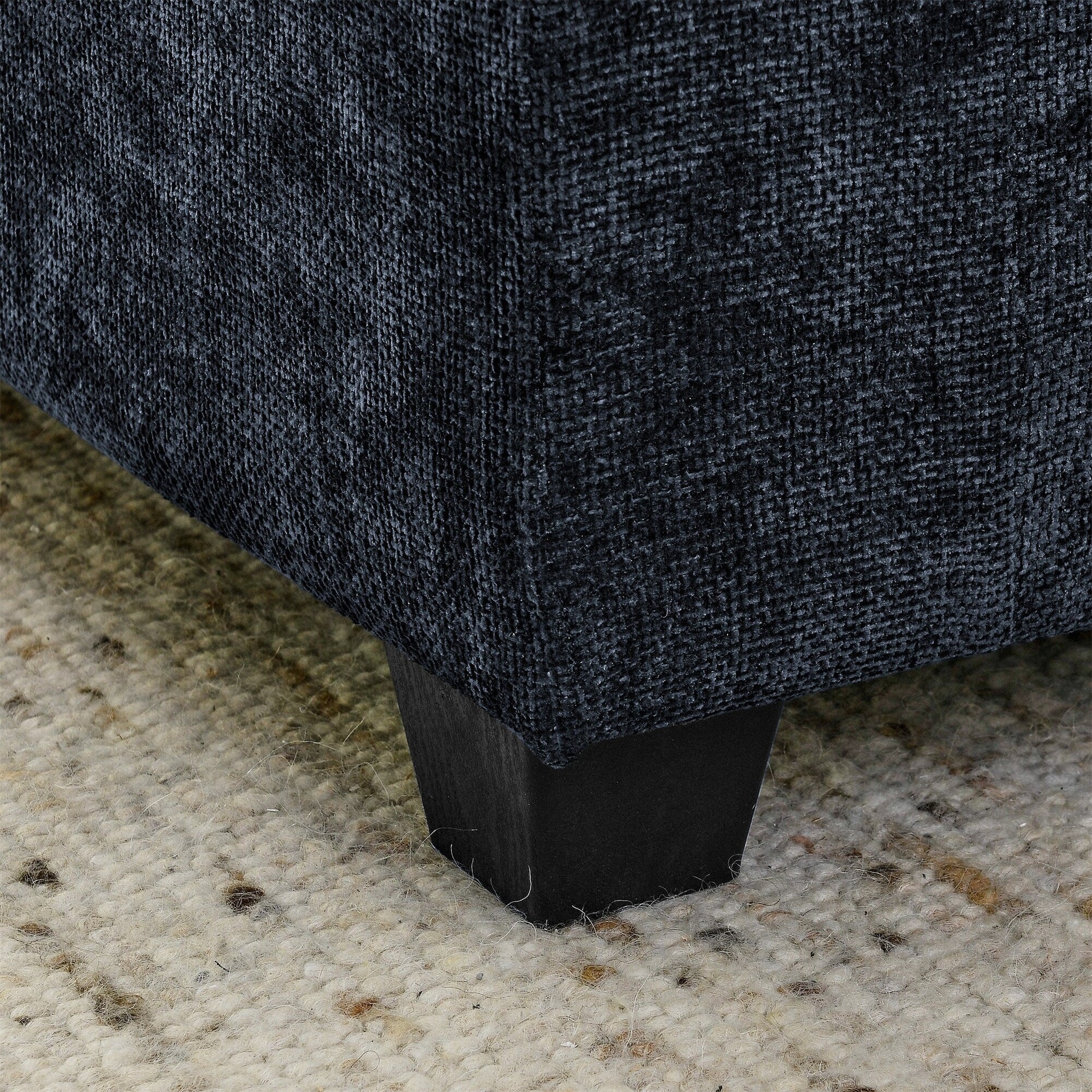 105 Chenille 3-Seater Sofa with 2-Layer Cushions, High-Resiliency Foam