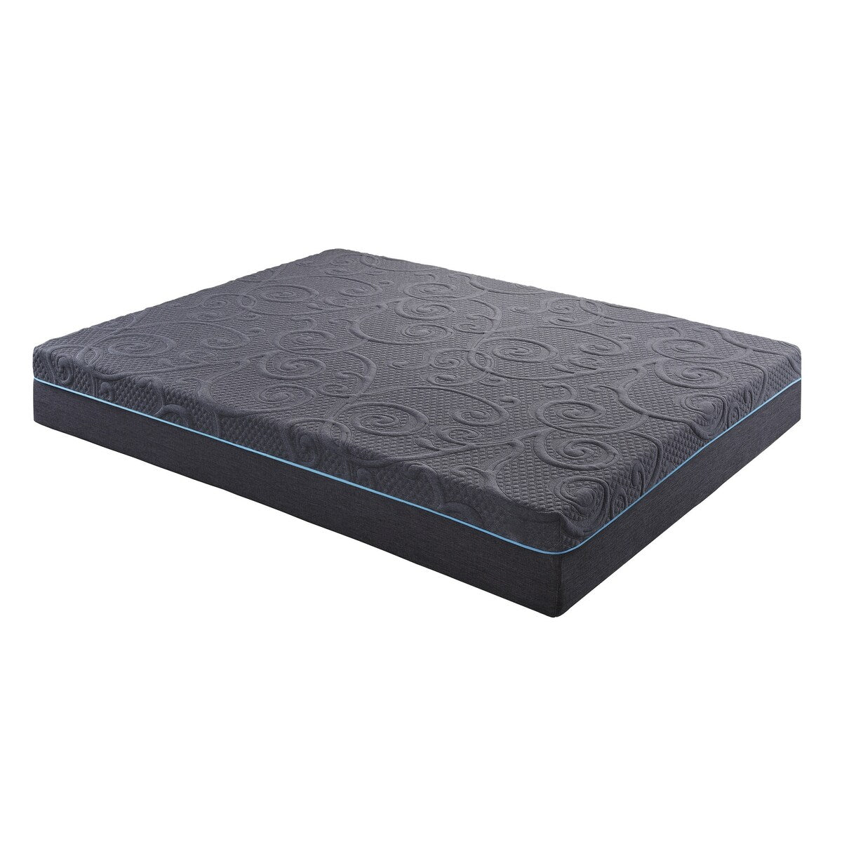 11-inch California King Bed Mattress Gel-Infused Memory Foam Hybrid Mattress, Dark Gray, Mattress in a Box