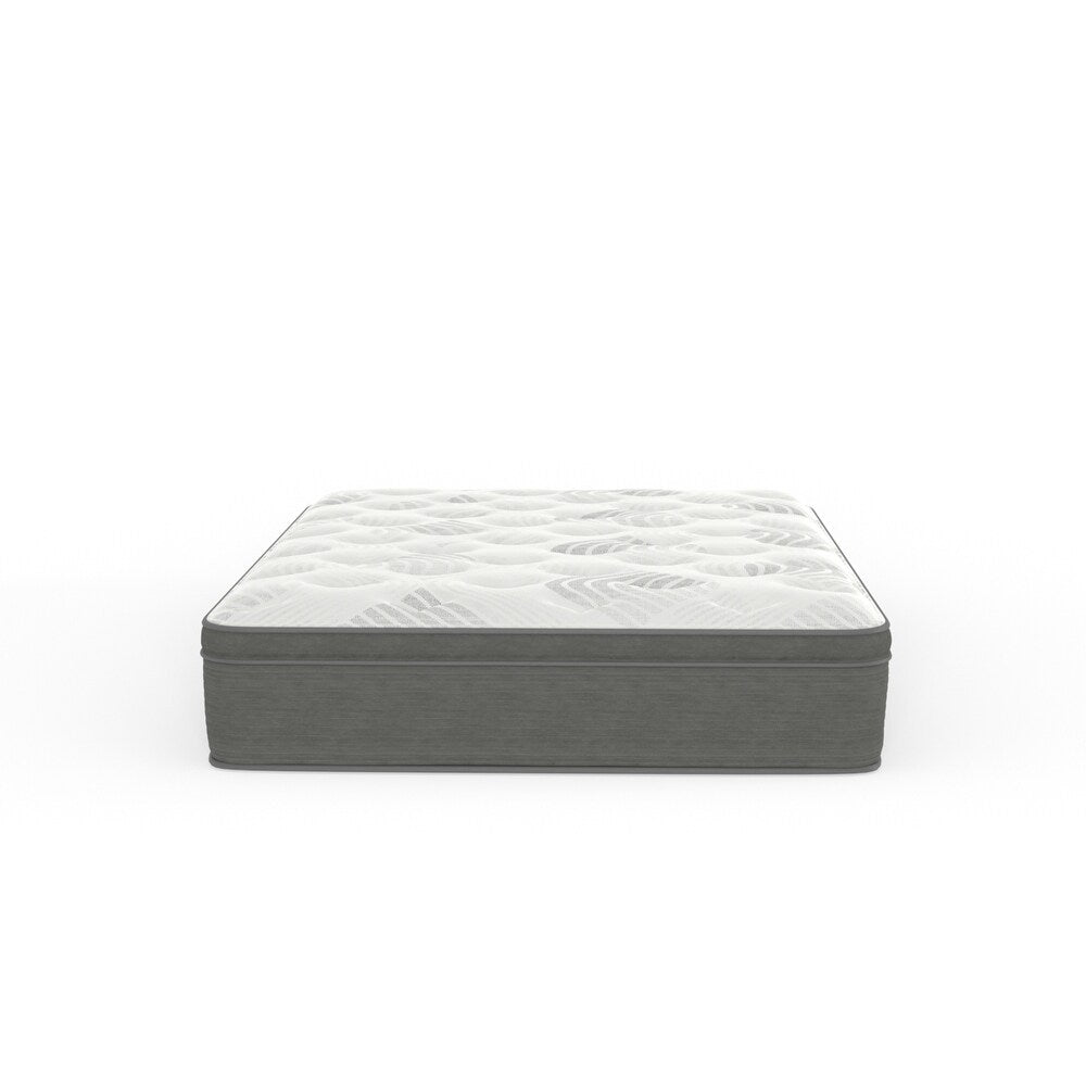 12 Hybrid Euro Top Plush Convoluted Foam Mattress