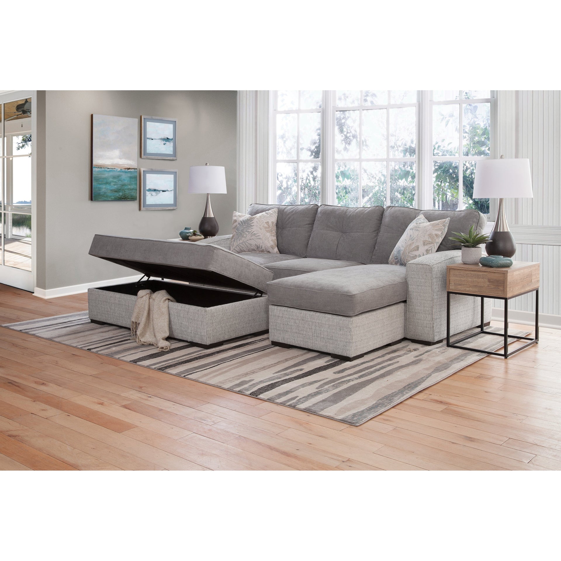 Woodhaven Furniture Cove Sofa Chaise