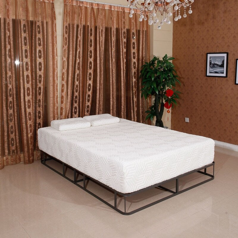 12 inch COOL Medium Firm Memory Foam Mattress with 2 Pillows Queen