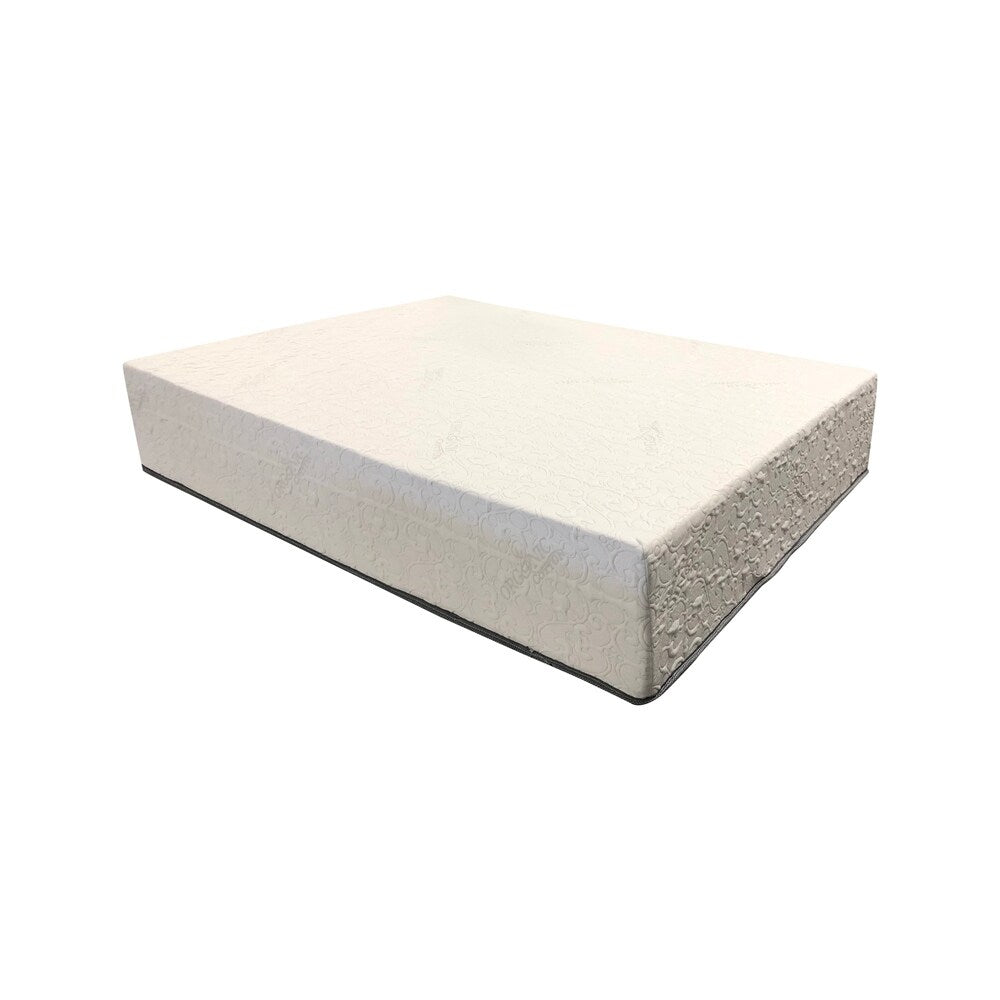 10-inch California King Size Memory Foam Mattress - White