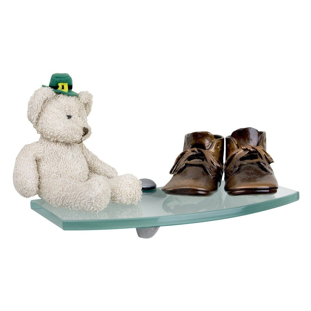 10-inch x 4-inch Opaque Glass Hobby Shelf - 4x10