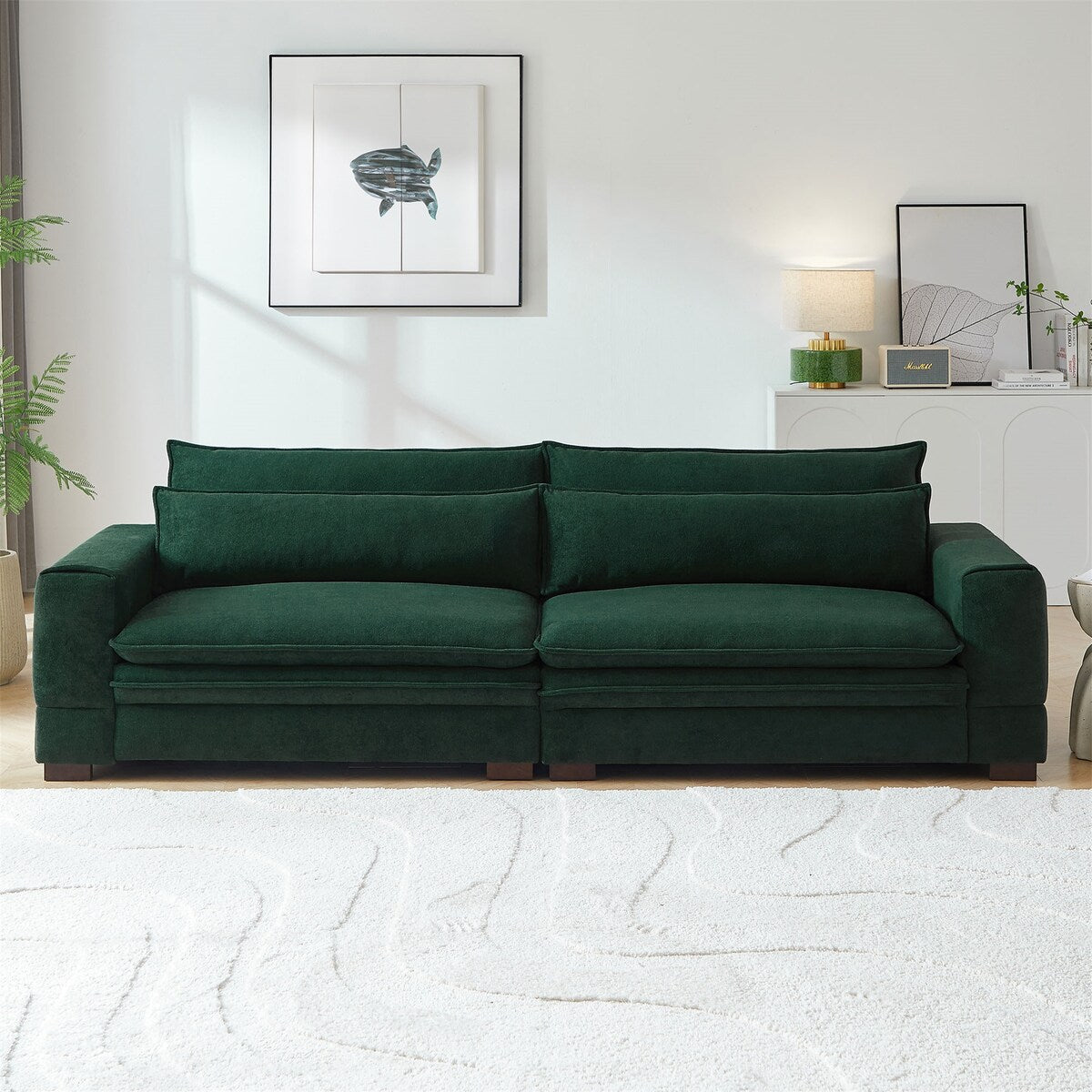 104.72'' Mid-Century Sofa Couch