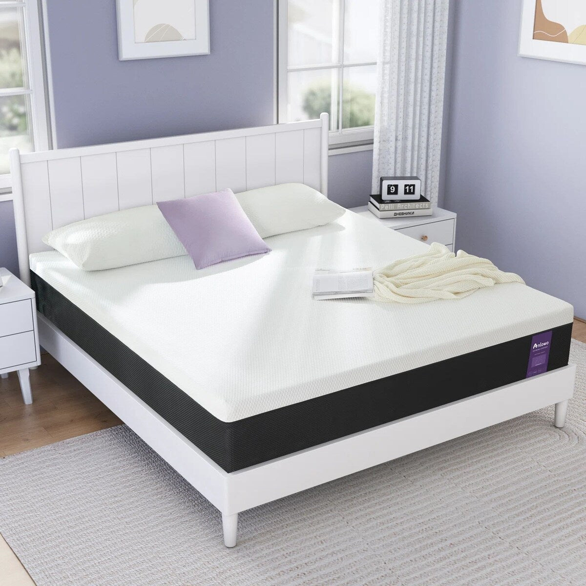 10 No-Noise Medium Memory Foam Mattress Infused Ge