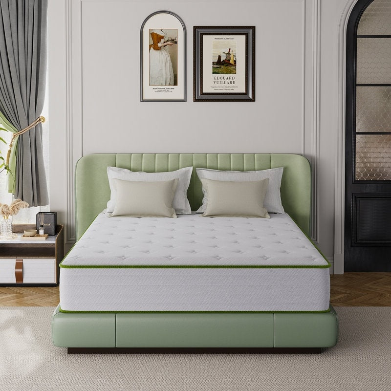 10'' Plush Comfort Level Cooling Memory Foam Hybrid Mattresses in a box