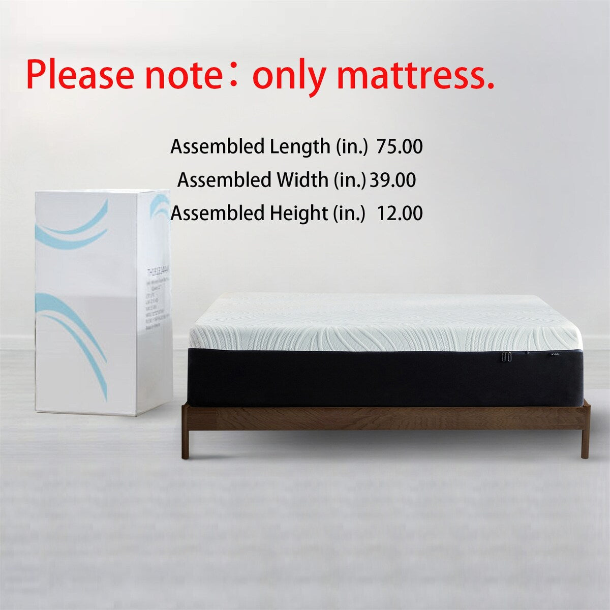 12 Inch Gel Memory Foam Mattress (Twin) -Medium Plush Cooling Mattress