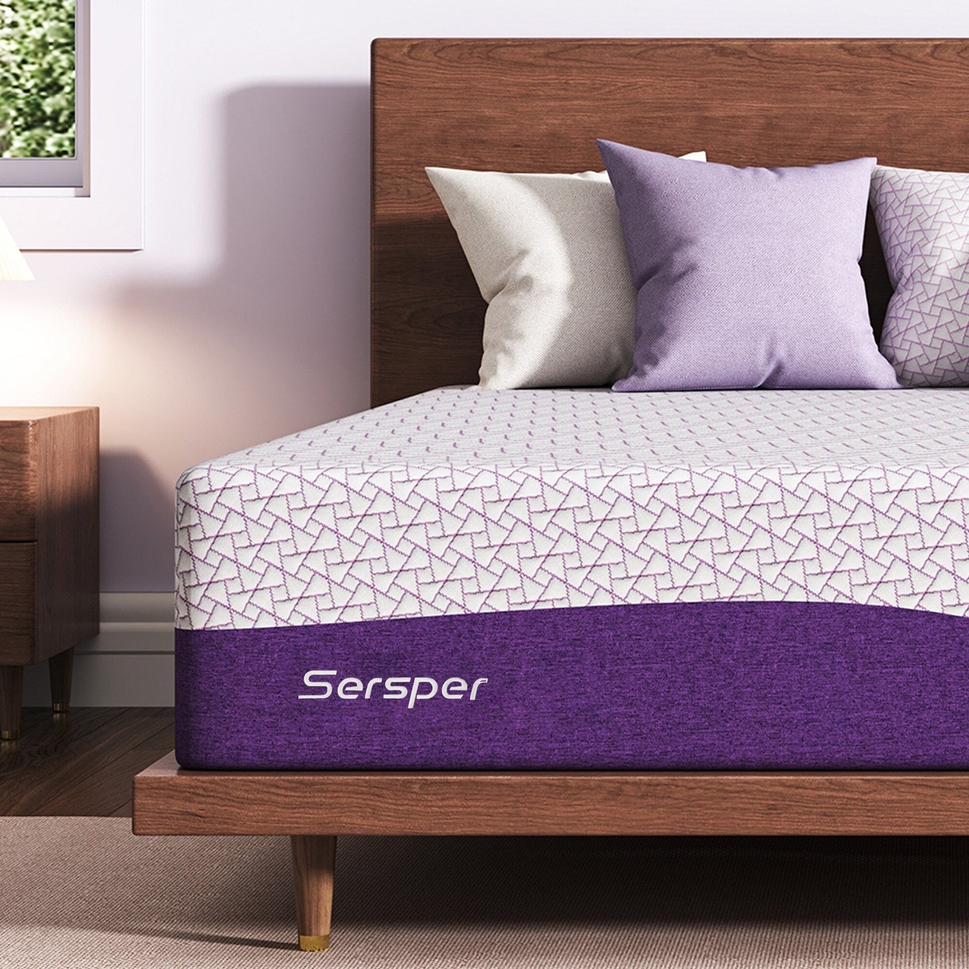 12 Inch Medium Firm Copper Gel Memory Foam Mattress for Back & Pressure Relief - CertiPUR-US Certified