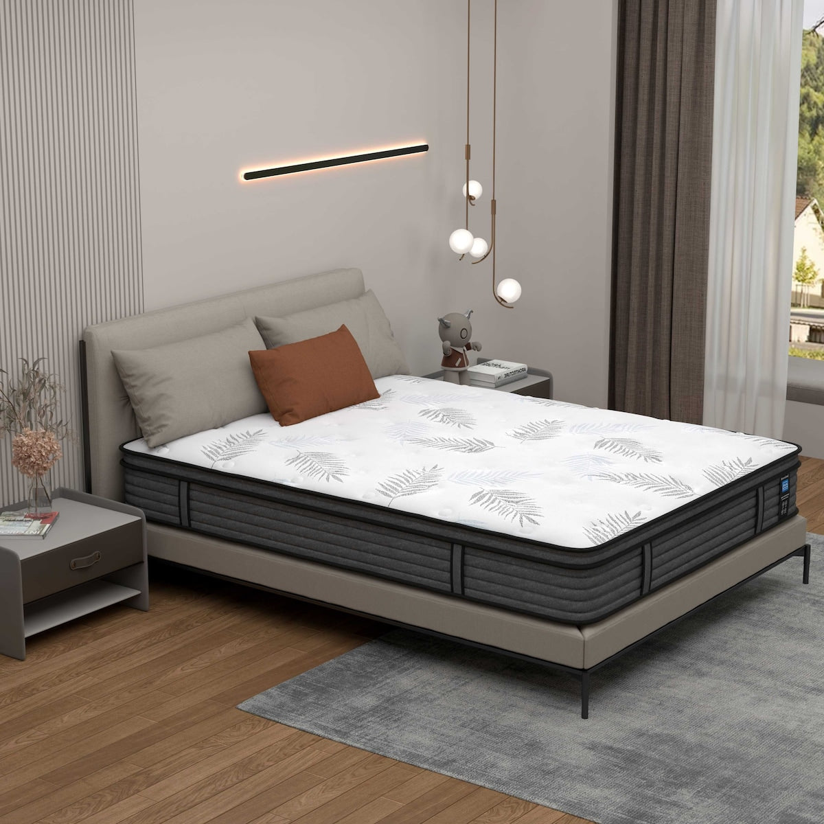 12 inch Firm Euro Top Hybrid Memory Foam Mattress