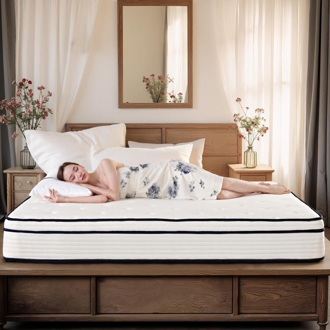 12 inch Medium Euro Top Gel Memory Foam Independent Bagged Spring Mattress in a Box