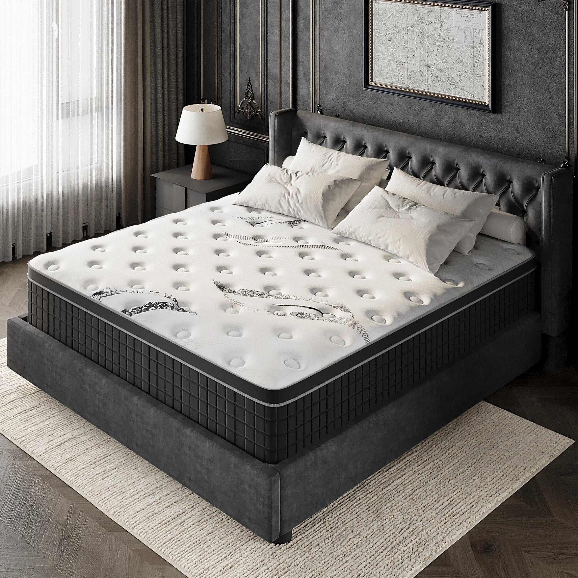 12 inch Medium Hybrid Memory Foam Mattress