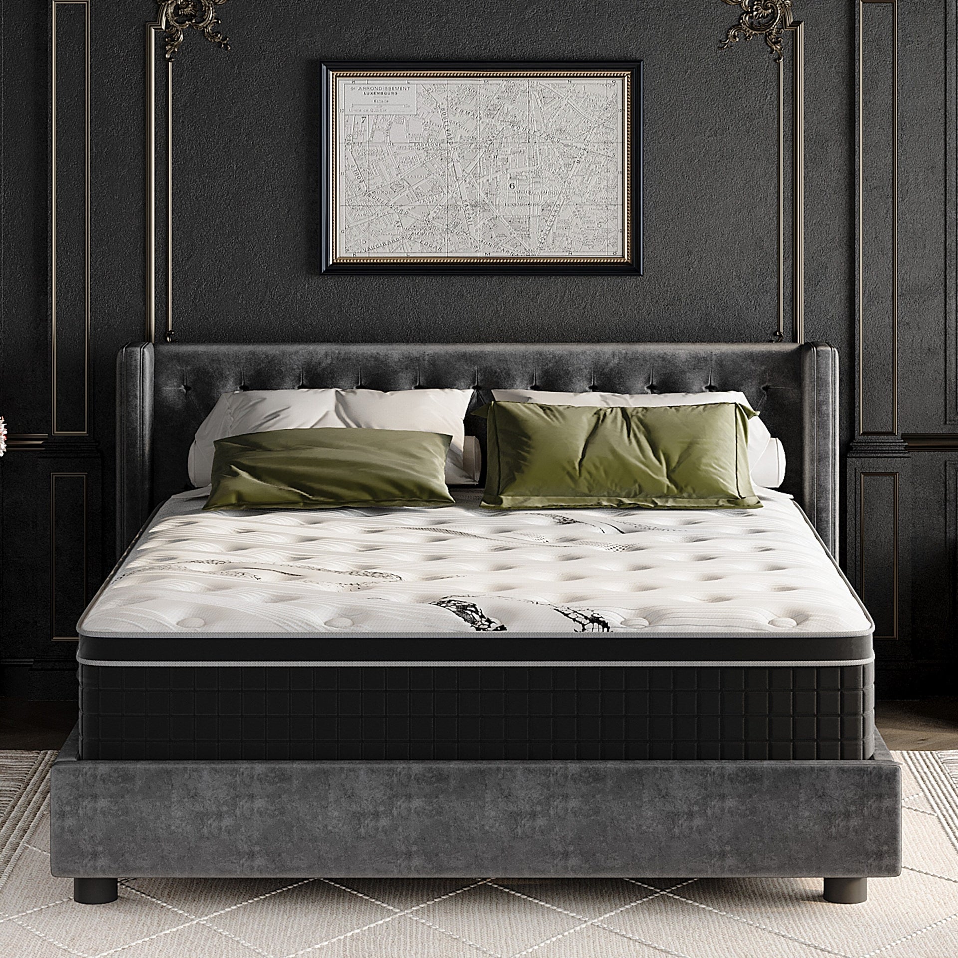 12 inch Medium Hybrid Memory Foam Mattress