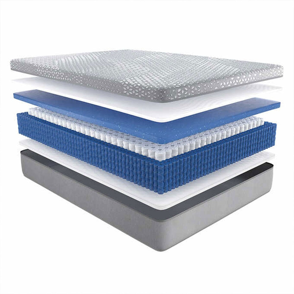 12 Hybrid Mattress - Medium - King, Specialty Foams Conform And Cushion