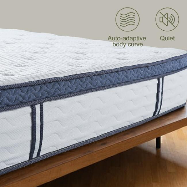 12 Memory Foam Hybrid Pocket Coil Mattress-QUEEN