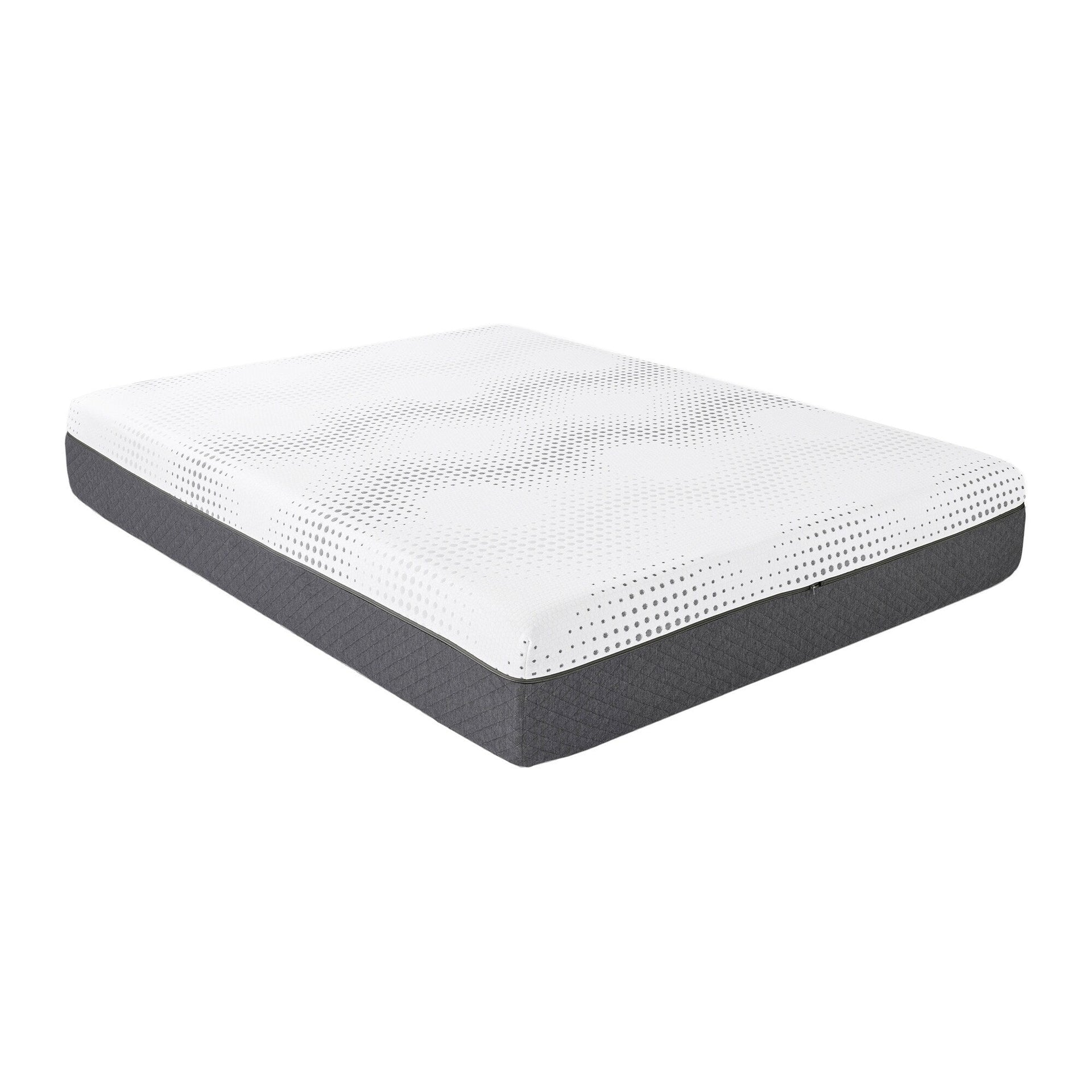 12 Plush Foam Pocket Coils Mattress, Green Tea Gel-Infused Memory Foam Hybrid Mattress in a Box