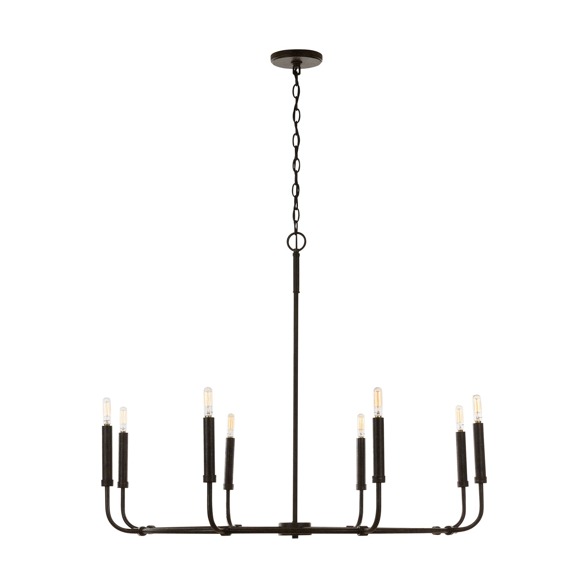 Zac 8-Light Chandelier - Mineral Brown
