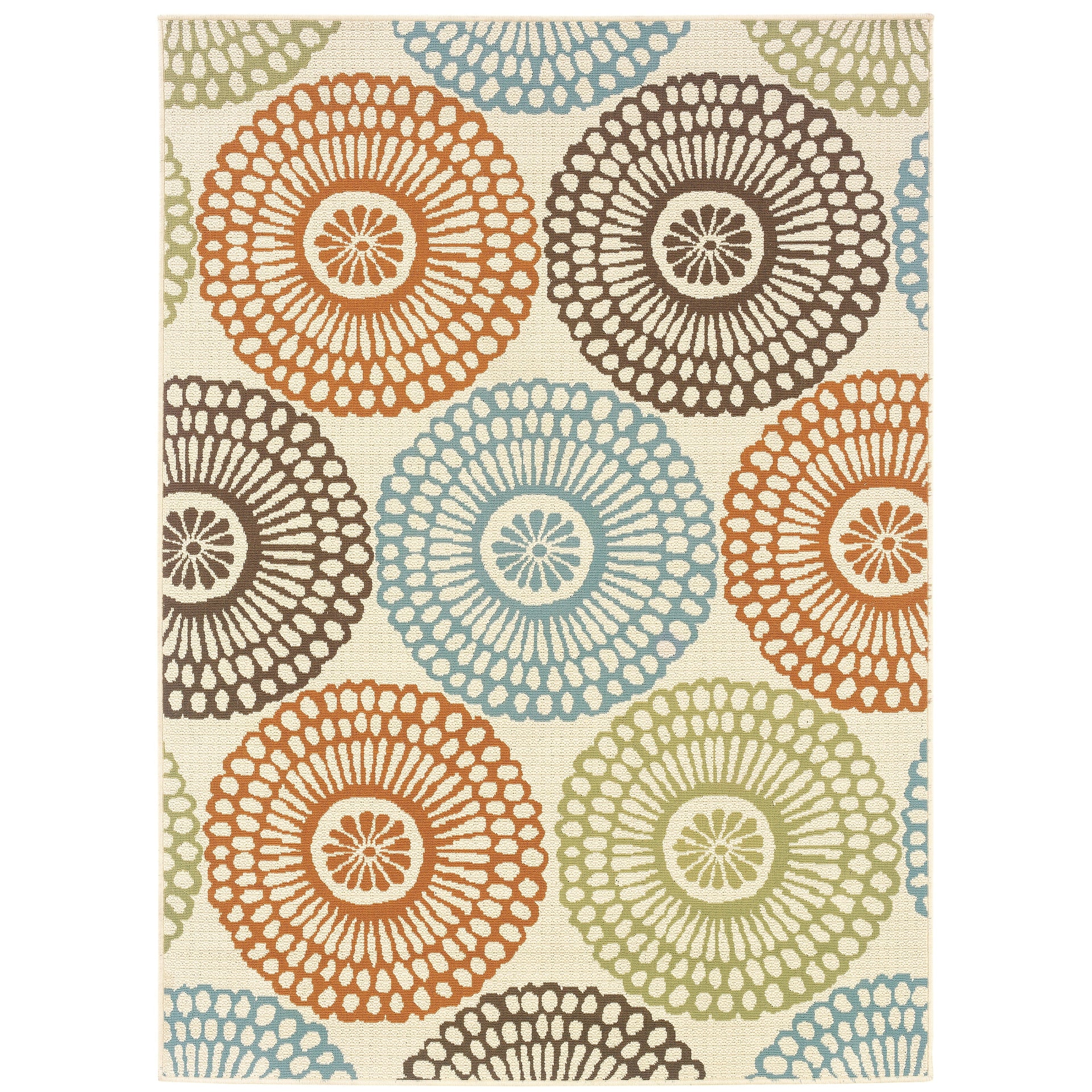Vista Home Malta Medallions Multi-colored Indoor-Outdoor Rug