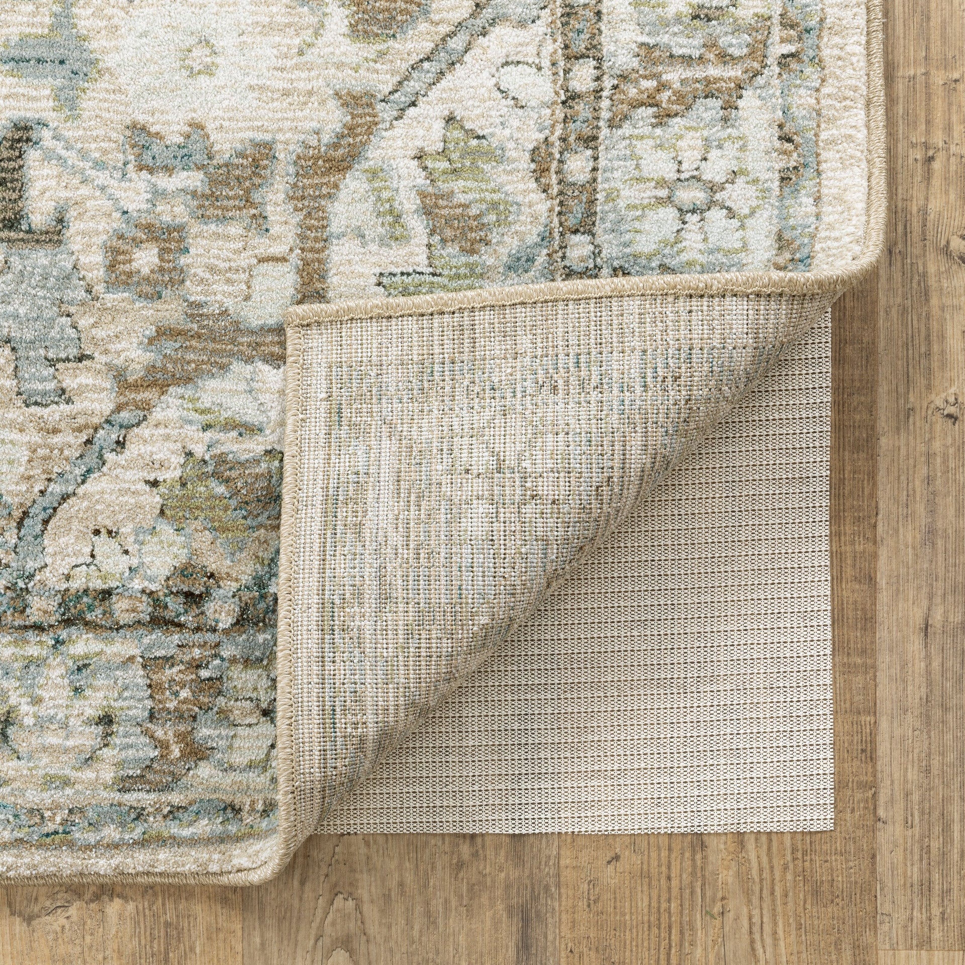 Vista Home Sure Hold White PVC-Coated Knit Polyester Rug Pad - Off-White