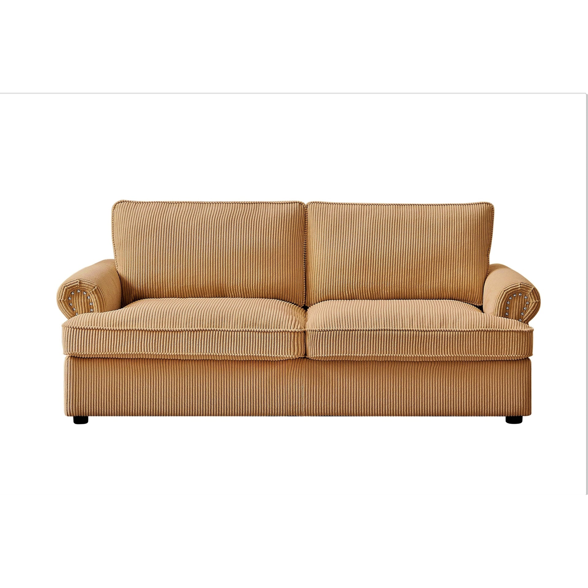 Viviana 76 inch Polyester Round Arm Sleeper Sofa