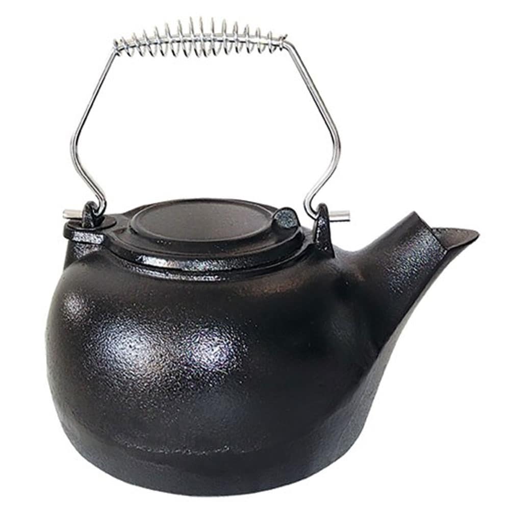 Vogelzang TK-02 3 Quart Cast Iron Tea Kettle Stove Steamer Humidifier, Black - 11