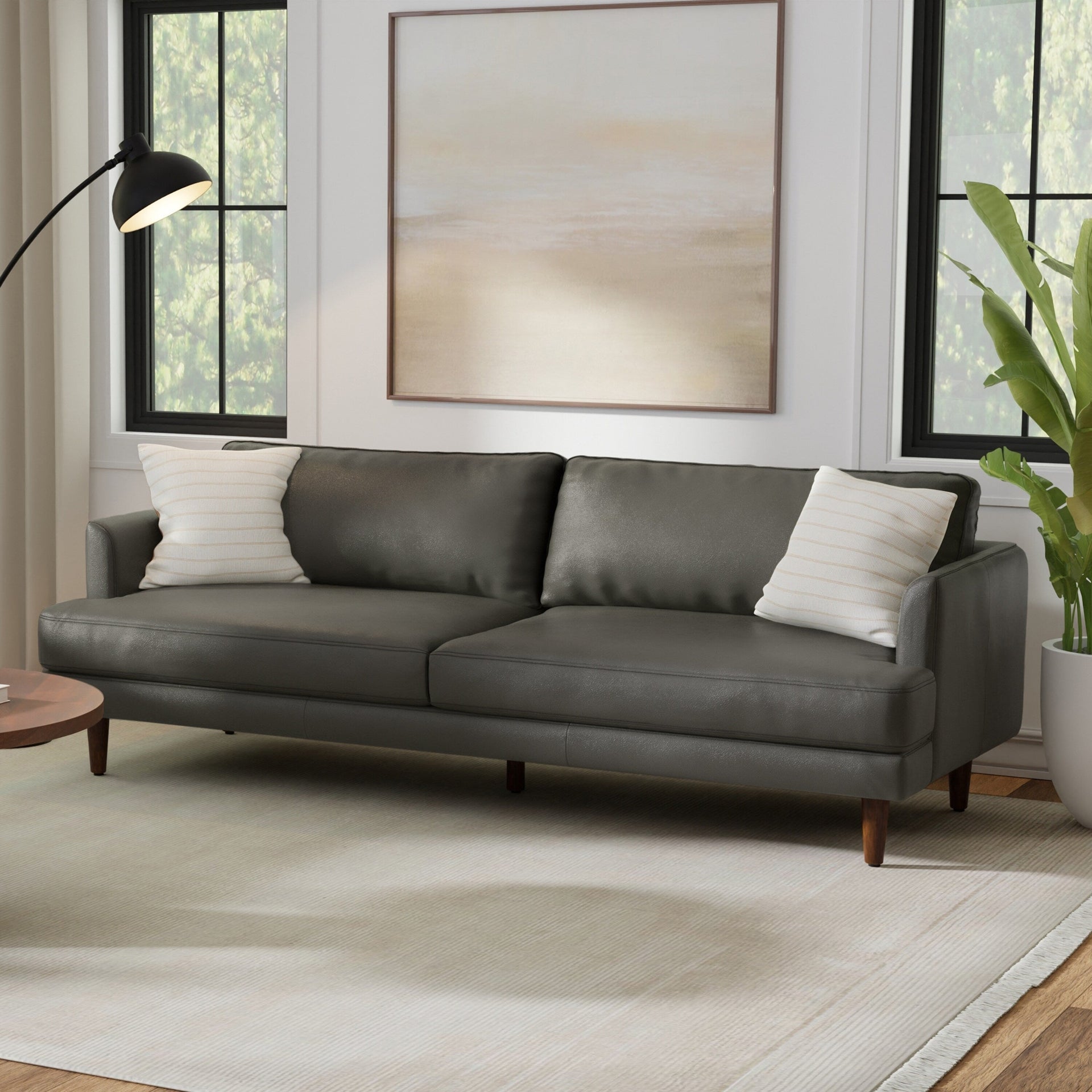 WYNDENHALL Chloris 90 inch Wide Mid-Century Modern Sofa - Â 90 W x 35.5 D x 32.75 H