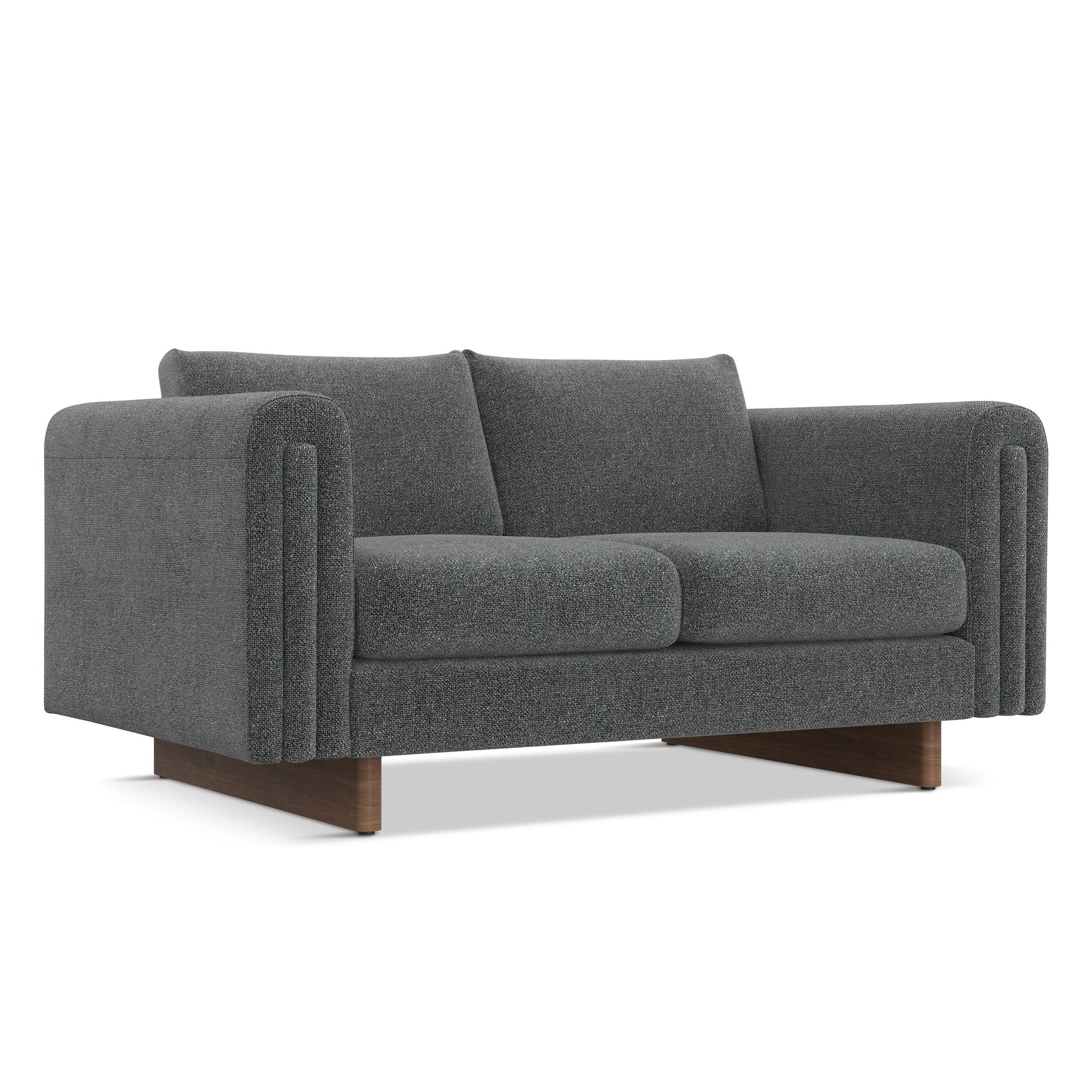 WYNDENHALL Drayton 61 inch Wide Contemporary Loveseat Sofa in Tightly Woven Performance Fabric - Â 61 W x 38 D x 30 H