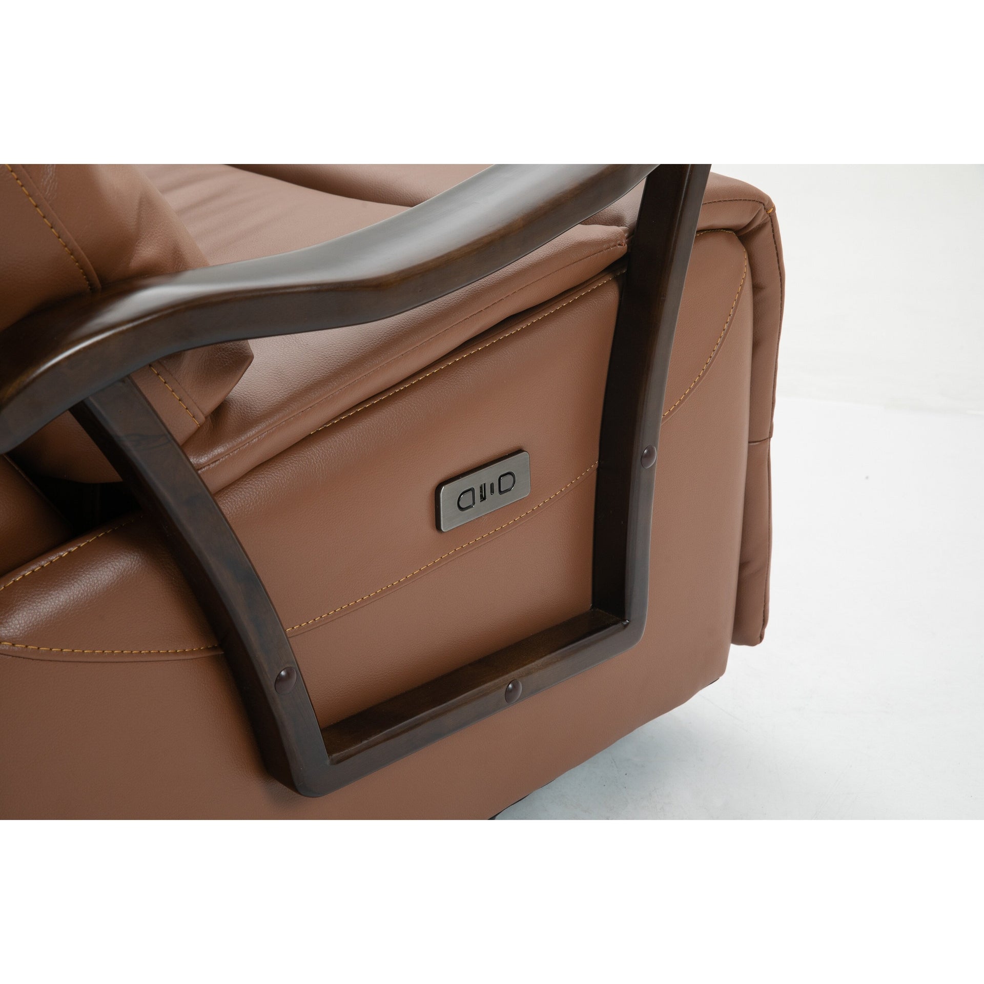 Water-Resistant Swivel Power Recliner Chair with USB Port, Solid Wood Armrests, and Gentle Rocking Function