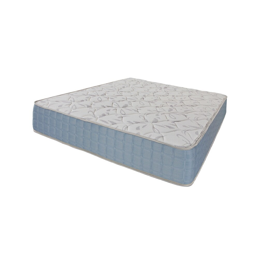 Zeina Blue and Off-White 10 Eastern King Mattress